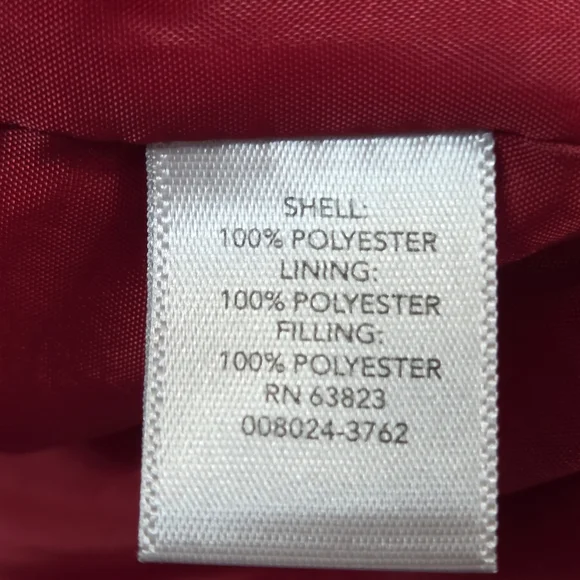 CJ Banks Women's Red Quilted Vest - Picture 4 of 5